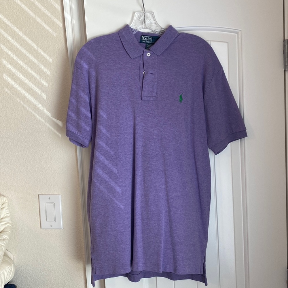 Mens Polo Ralph Lauren Cotton Polo (purple) (small)